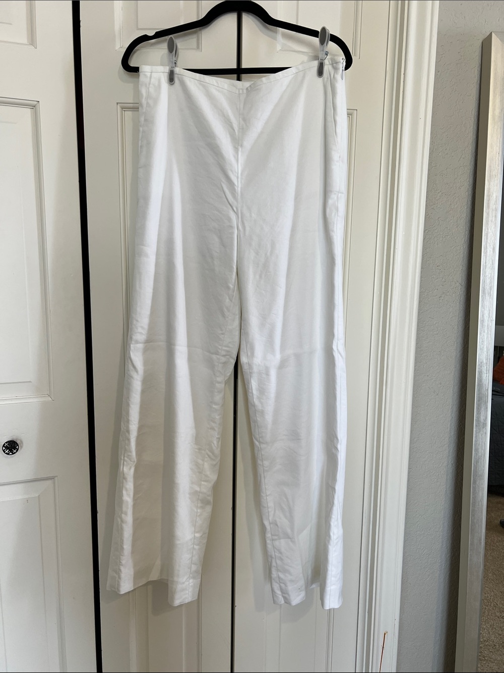 Ann Taylor White Womens Wide-Leg Dress Pant size 6